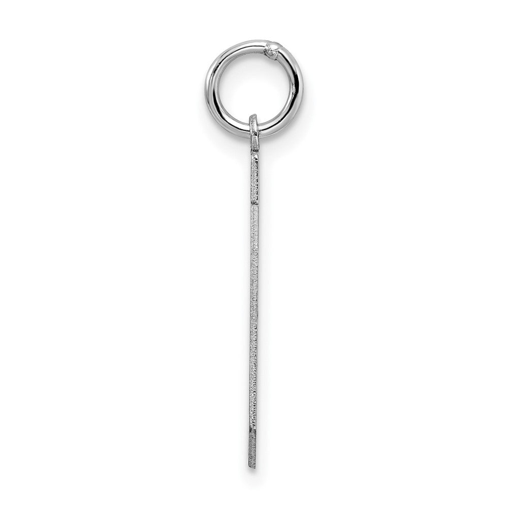 Sterling Silver/Rhodium-plated Satin Number 20 Charm