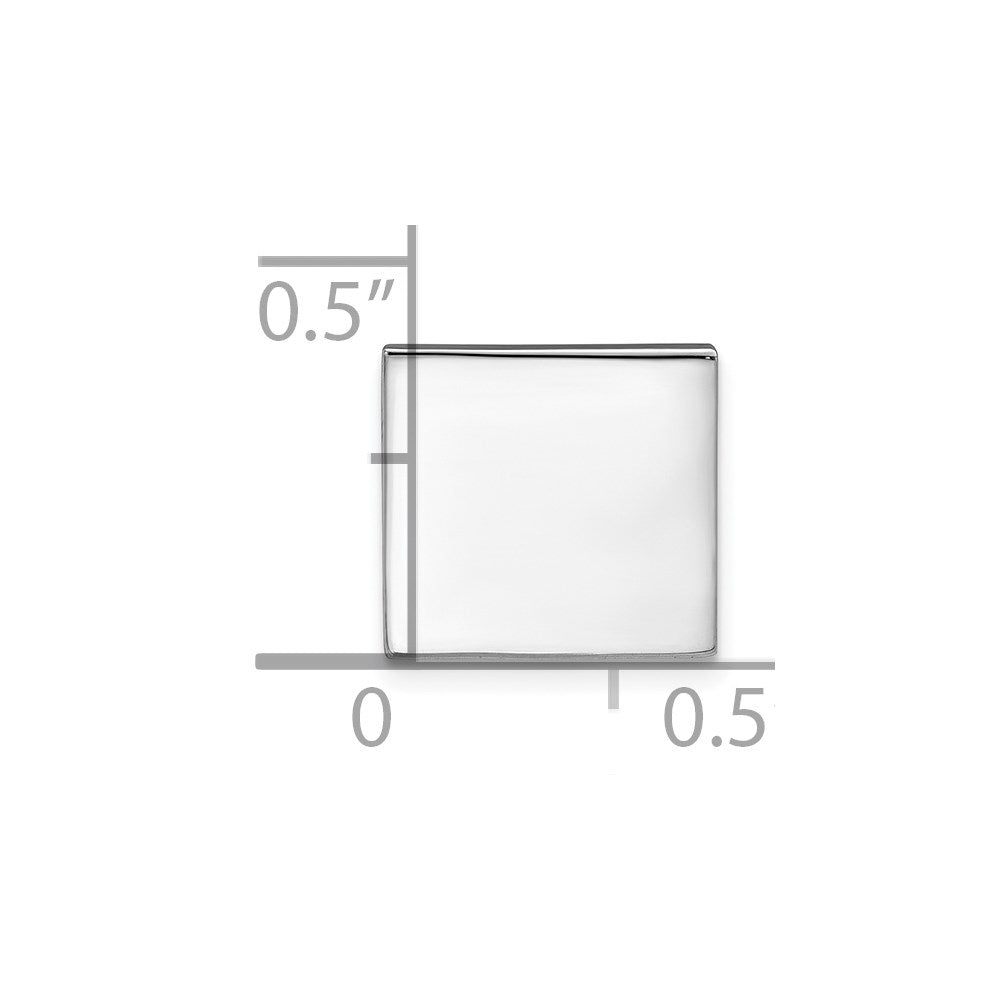 Sterling Silver Rhodium-plated Tie tac