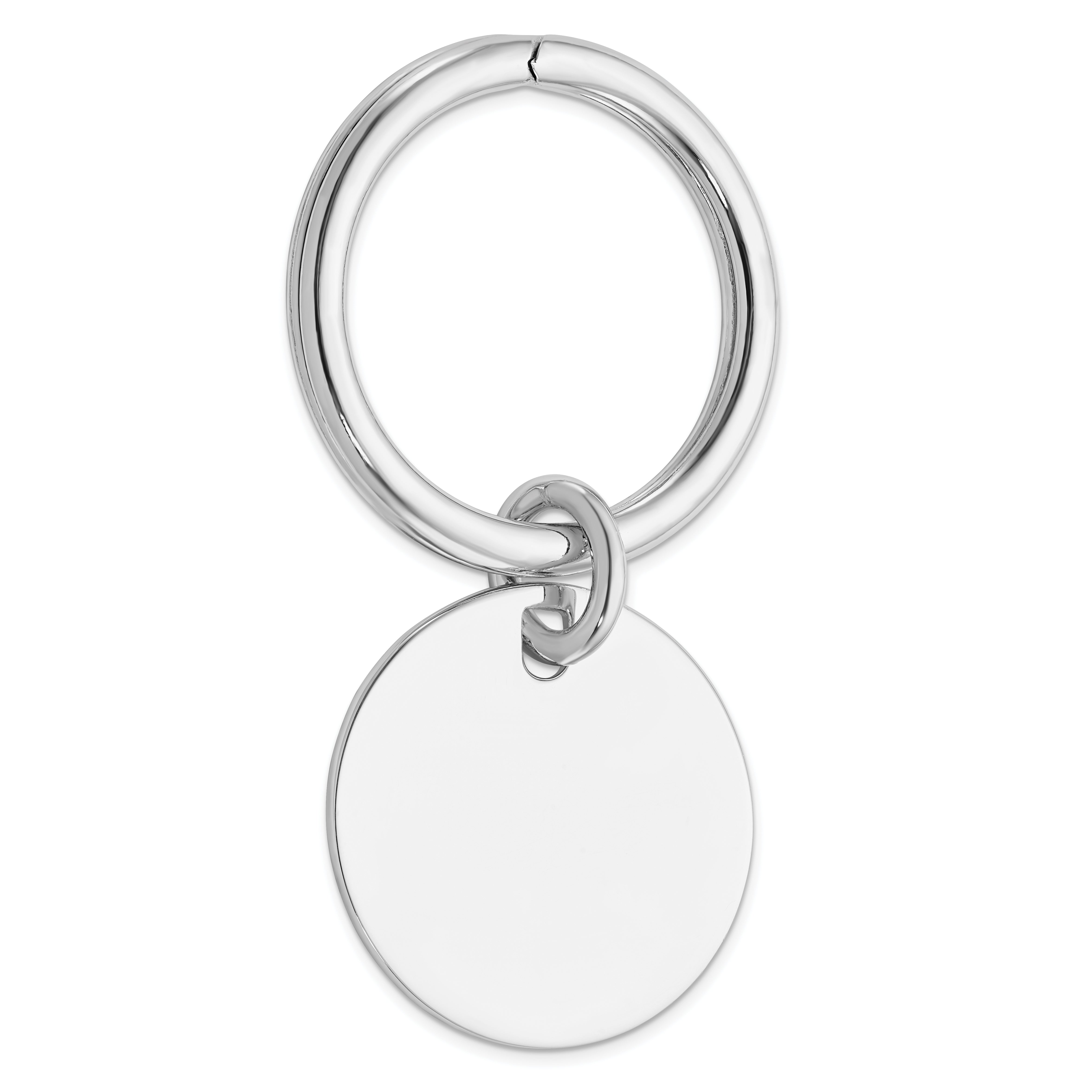 Sterling Silver Rhodium Plated Key Chain