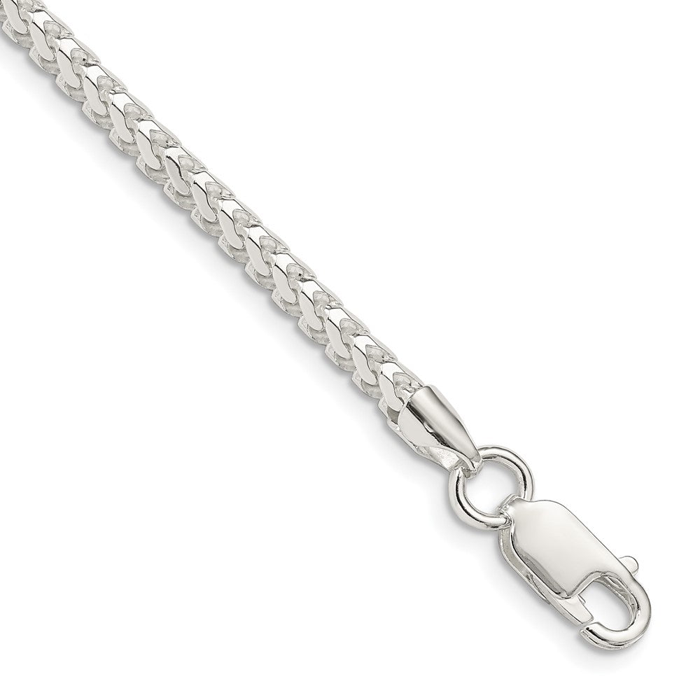Sterling Silver 3.1mm D/C Square Franco Chain