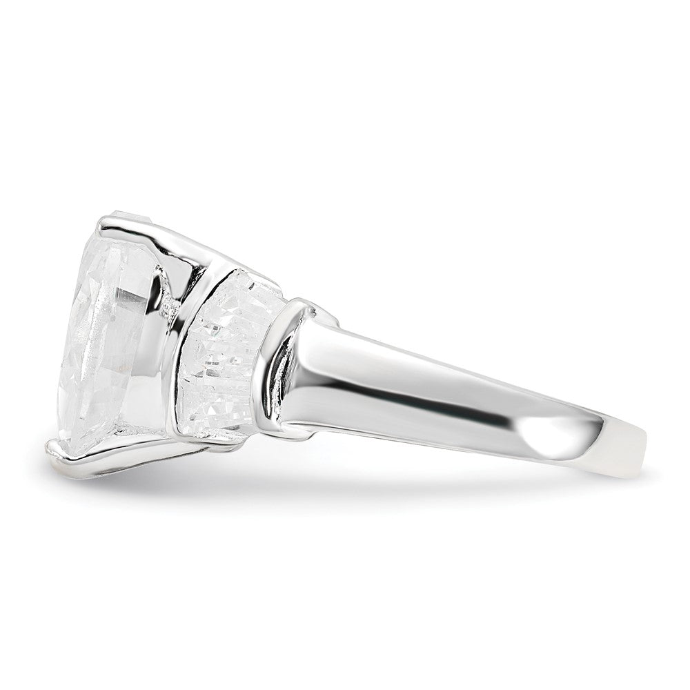 Sterling Silver CZ Heart Ring