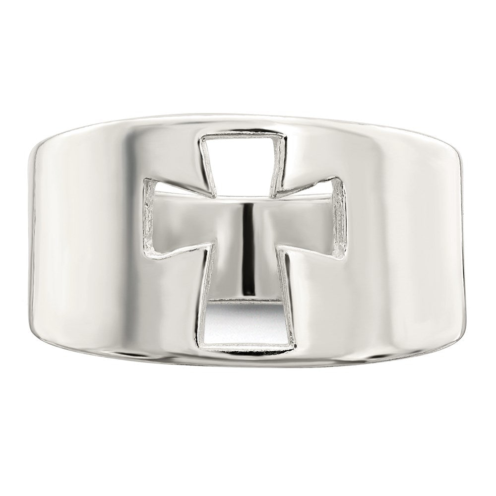 Sterling Silver Cross Cutout Ring