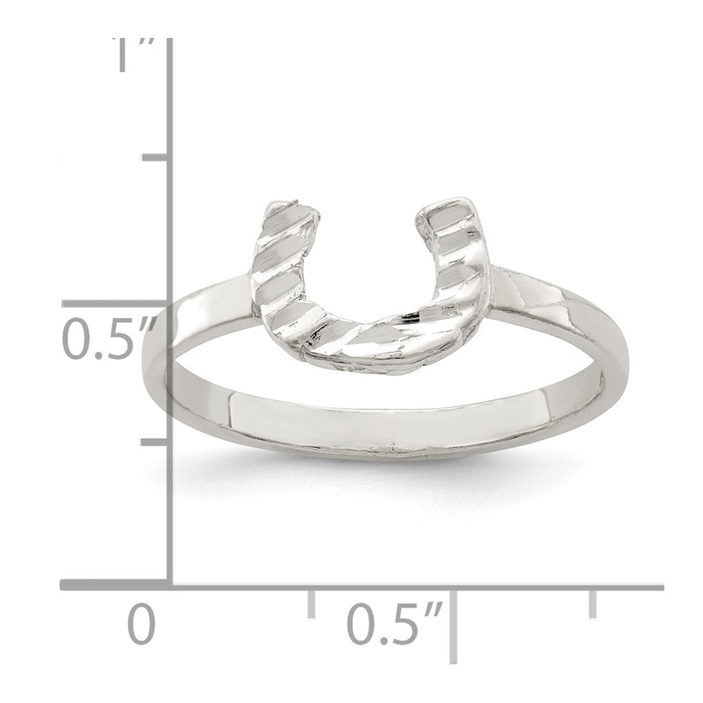 Sterling Silver Horseshoe Ring