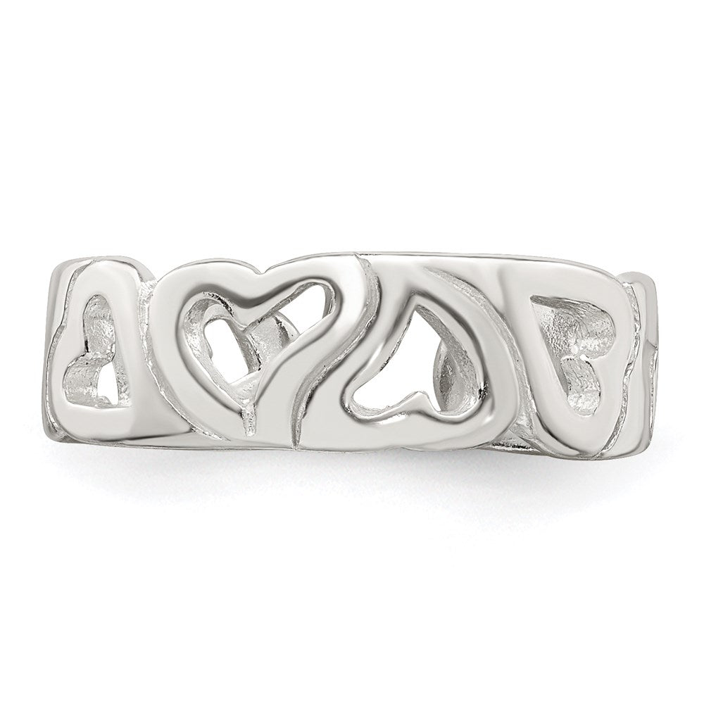 Sterling Silver Heart Toe Ring