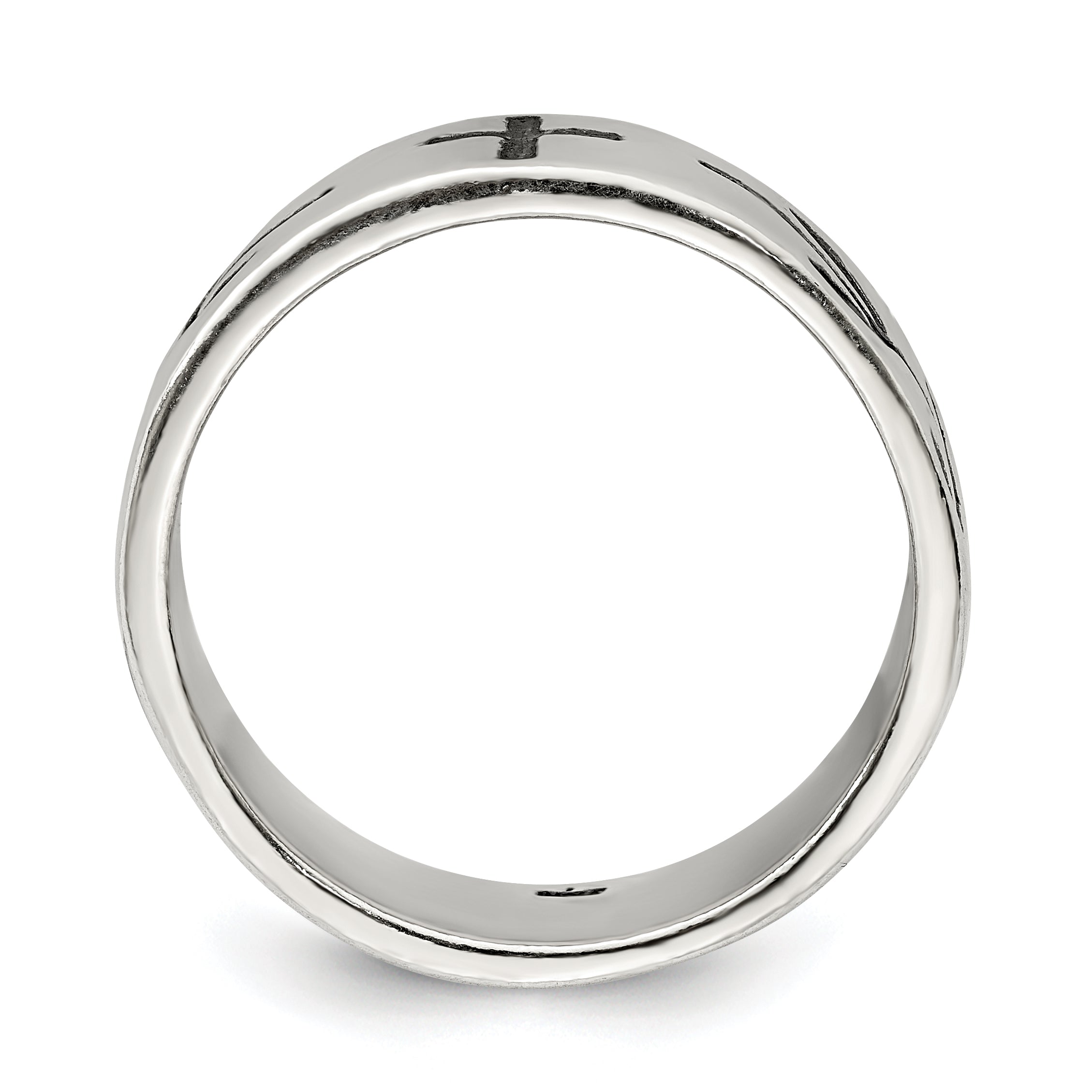 Sterling Silver Cross Design Ring