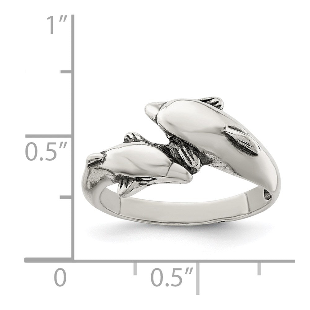 Sterling Silver Dolphin Ring