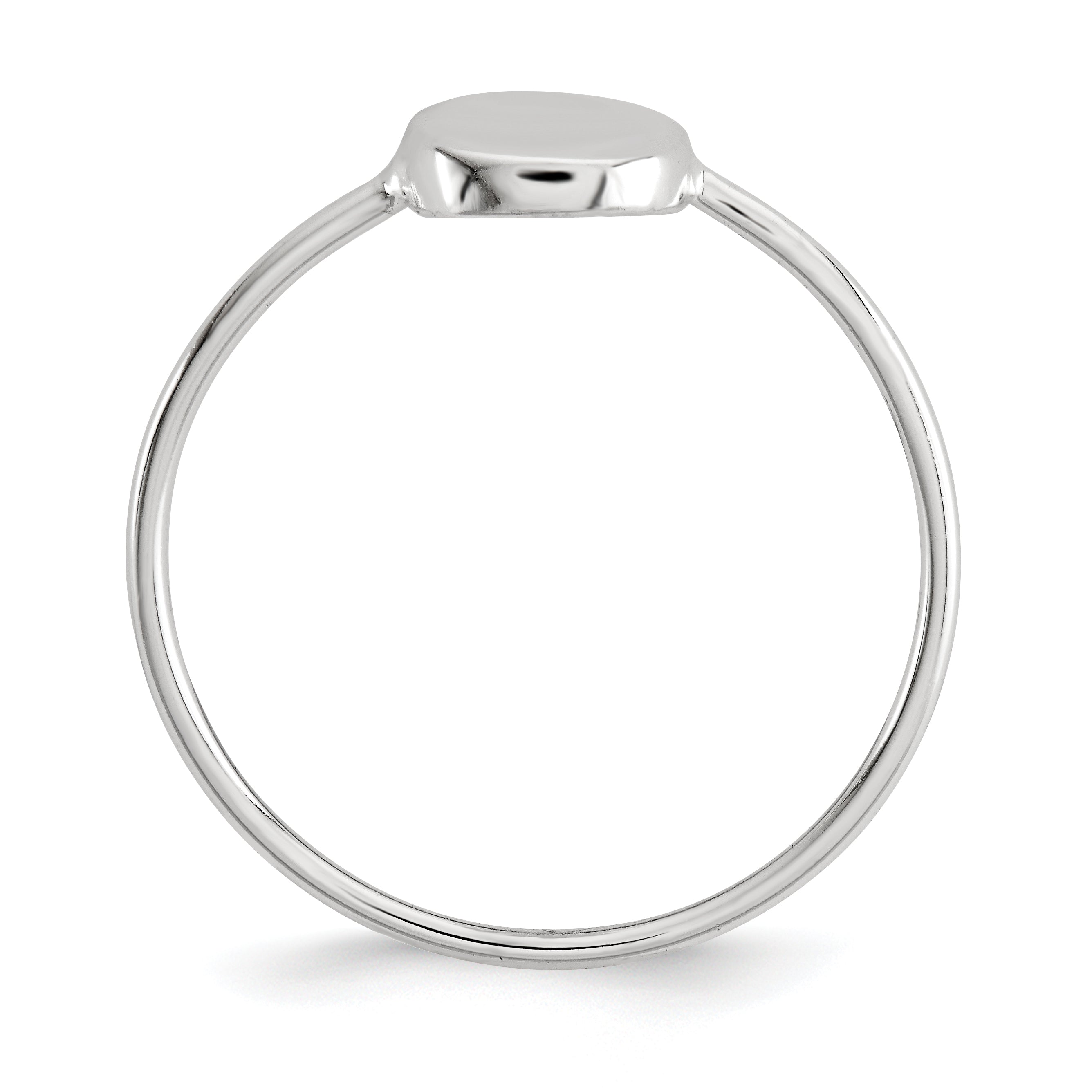 Sterling Silver Polished Circle Ring