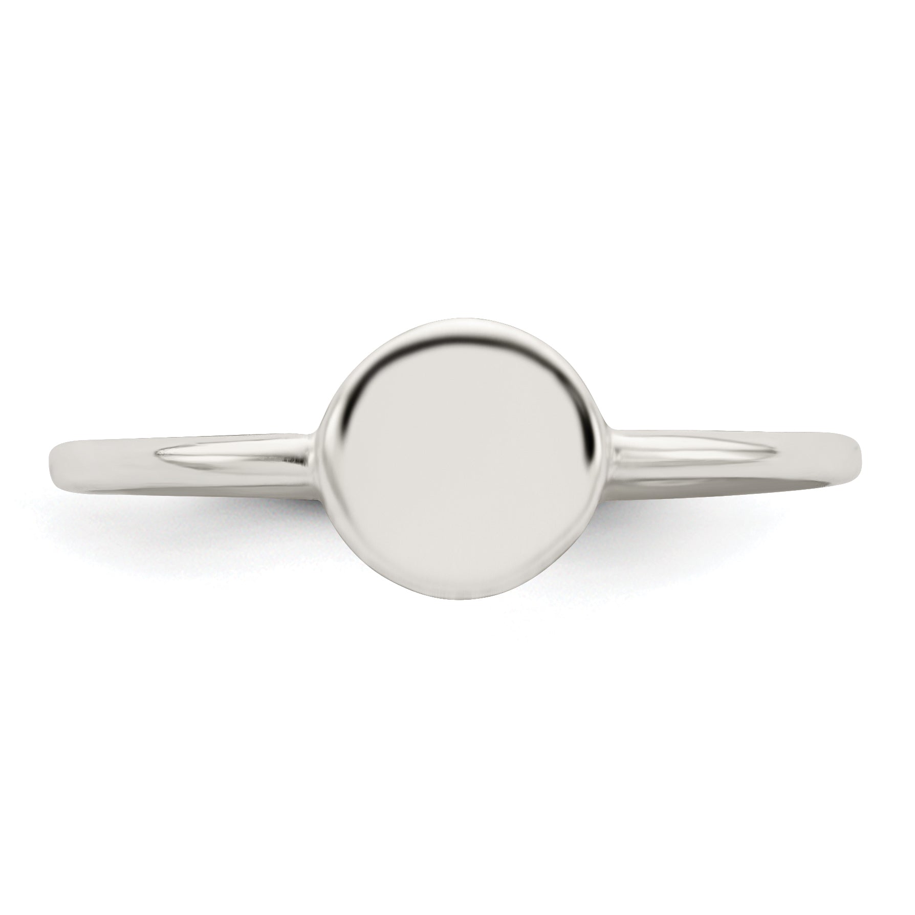 Sterling Silver Polished Circle Ring