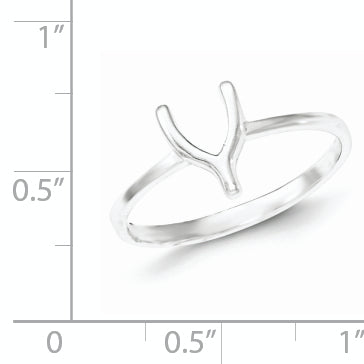 Sterling Silver Polished Wishbone Ring