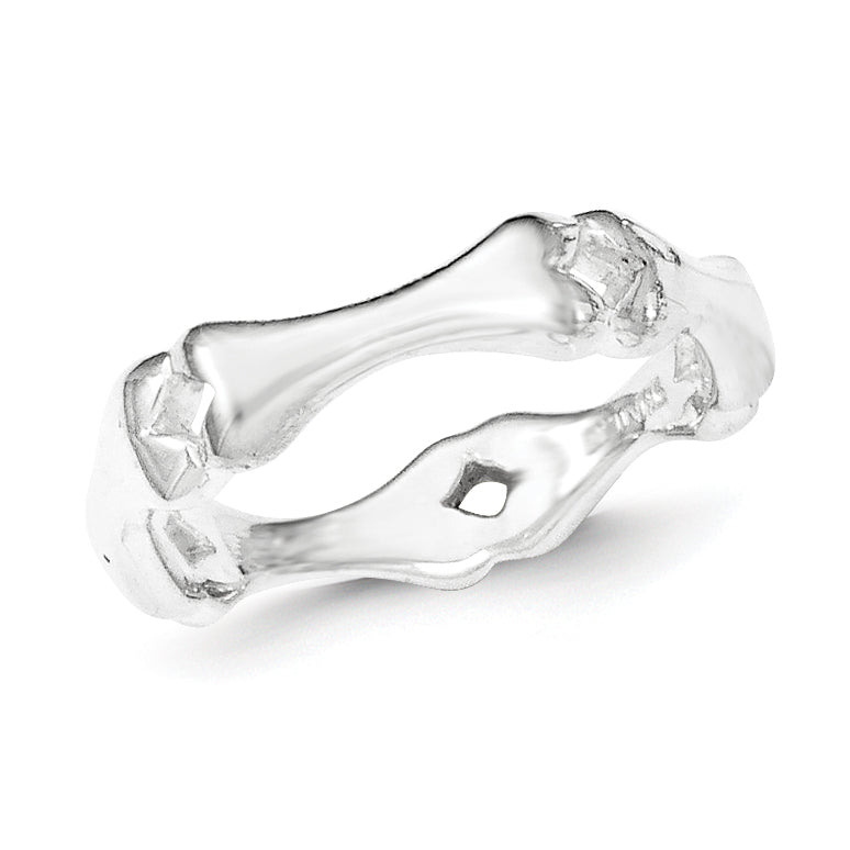Sterling Silver Polished Bone Ring