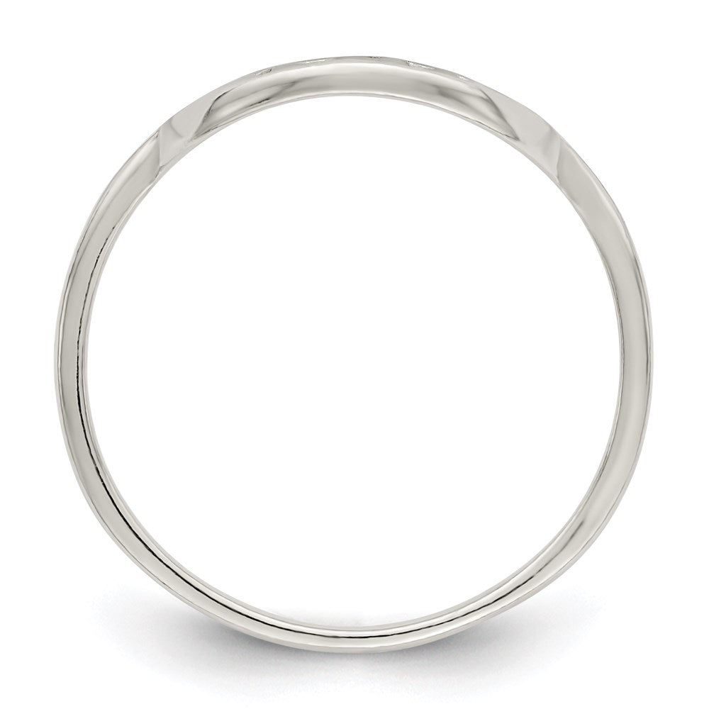 Sterling Silver Polished Tree Ring