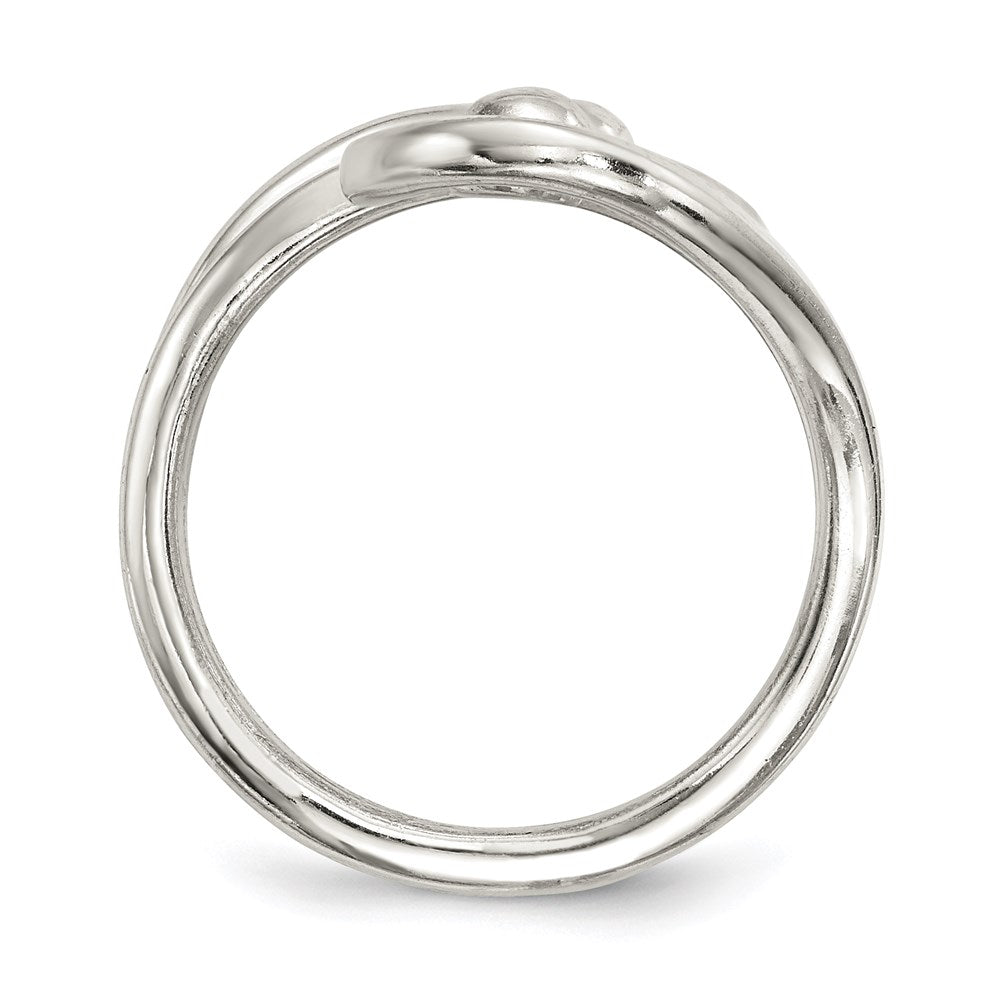 Sterling Silver Polished Fancy Swirl Ring