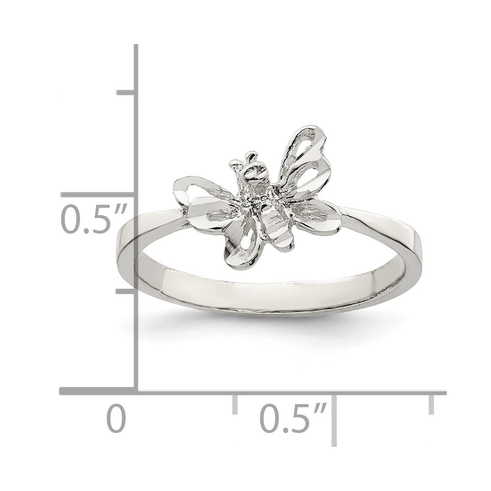 Sterling Silver Butterfly Ring