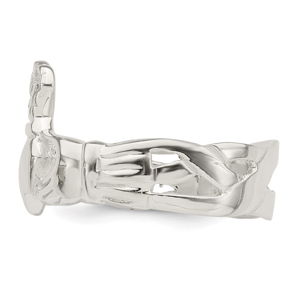 Sterling Silver Solid Claddagh Ring