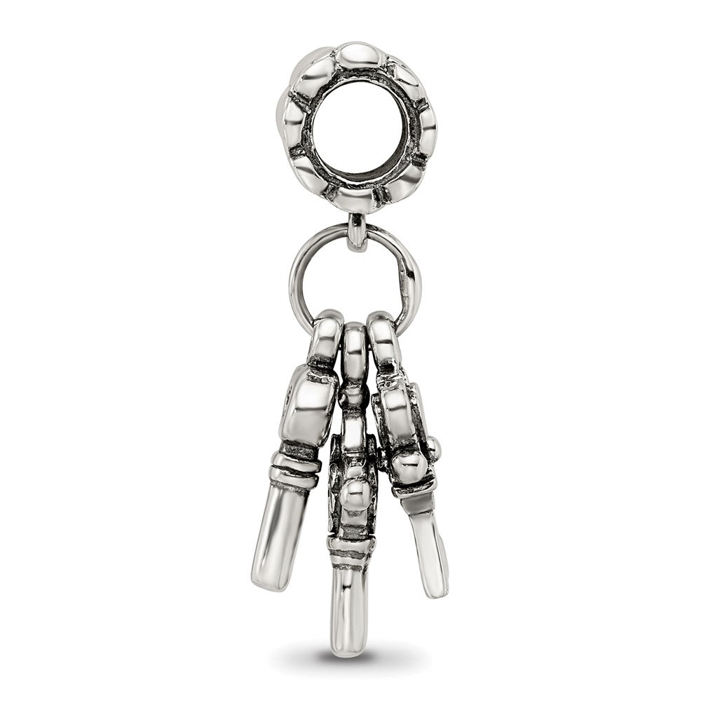 Sterling Silver Reflections Three Keys Dangle Bead