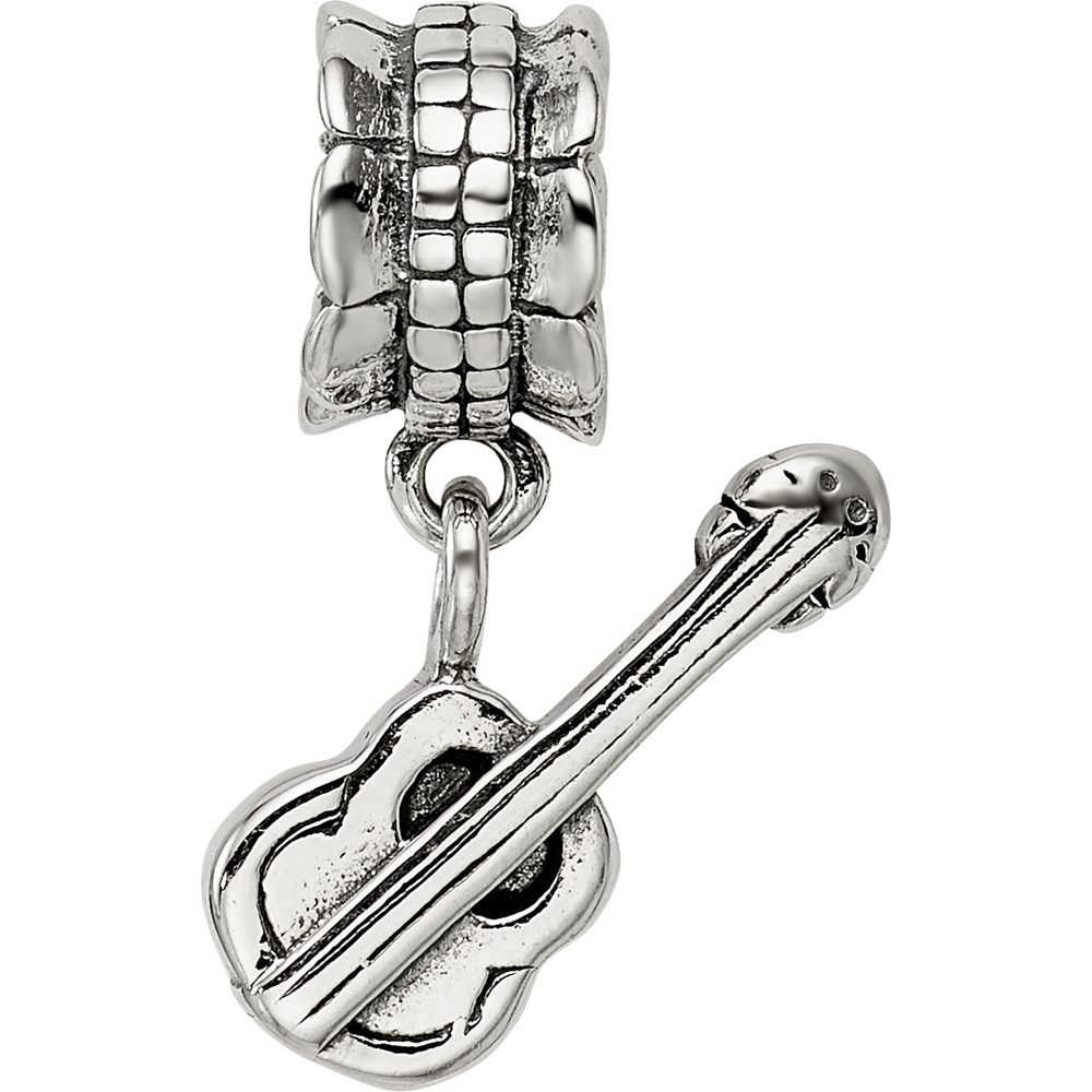 Sterling Silver Reflections Guitar Bead