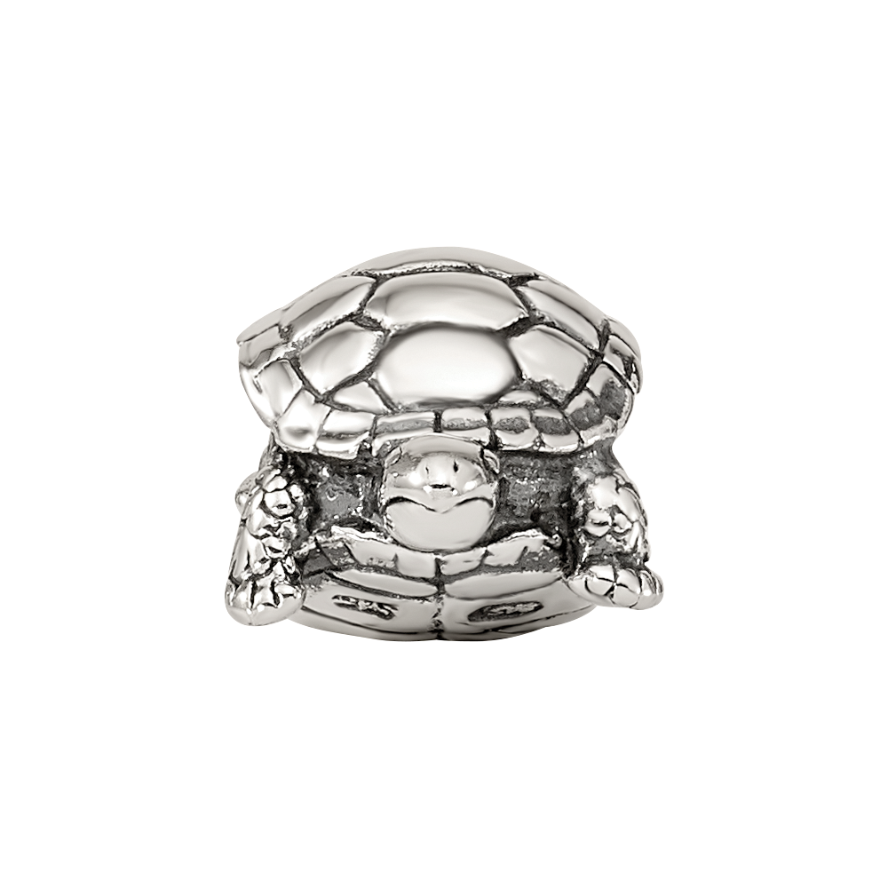 Sterling Silver Reflections Turtle Bead