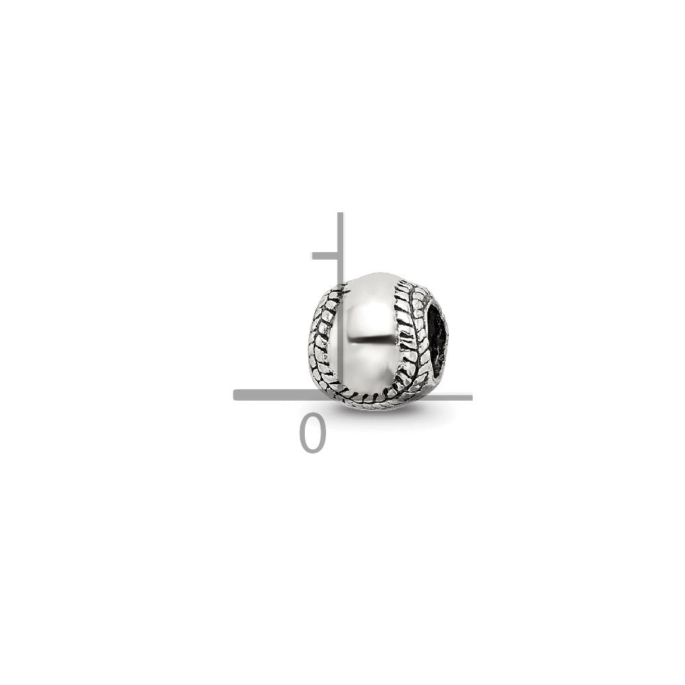 Sterling Silver Reflections Kids Softball Bead