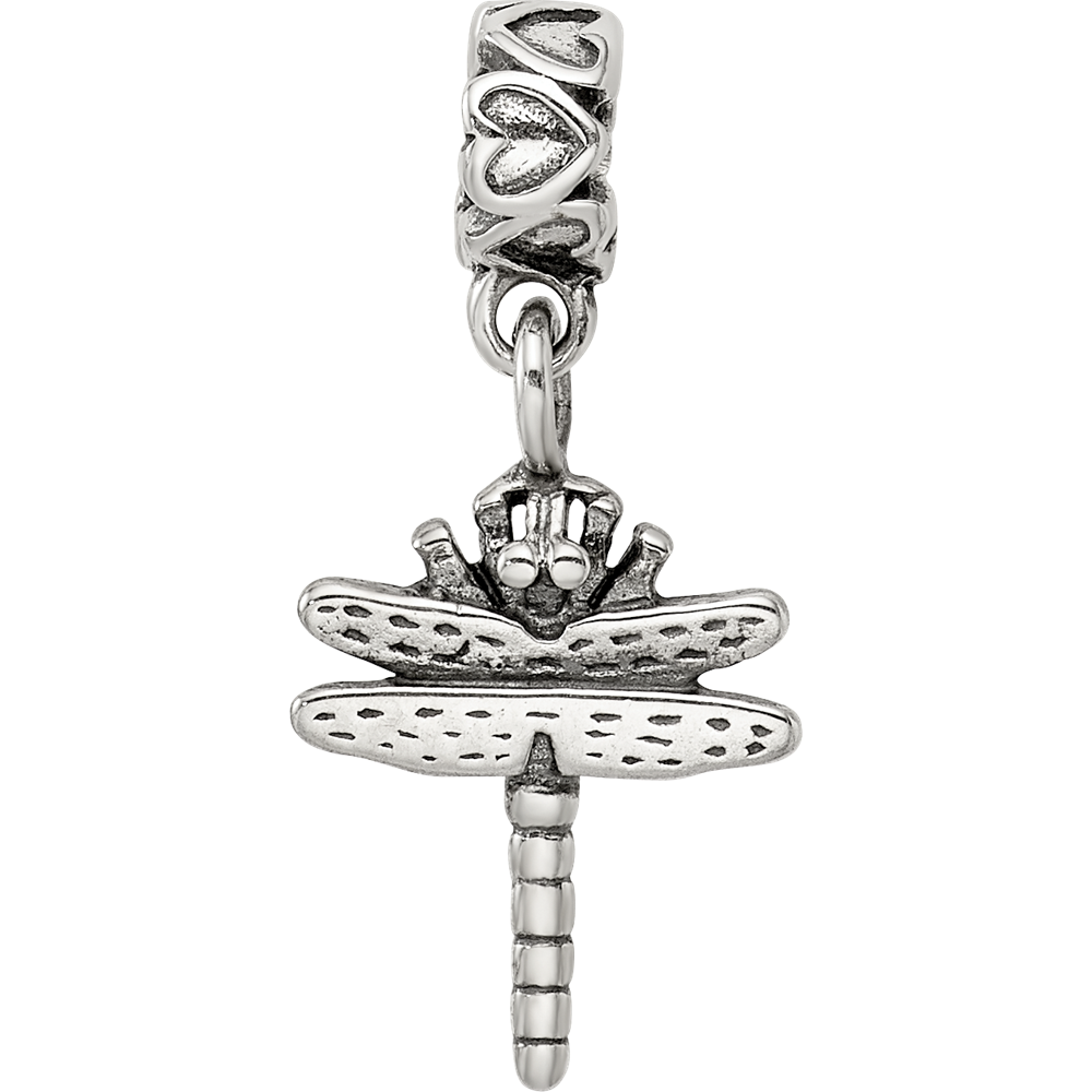 Sterling Silver Reflections Kids Dragonfly Dangle Bead