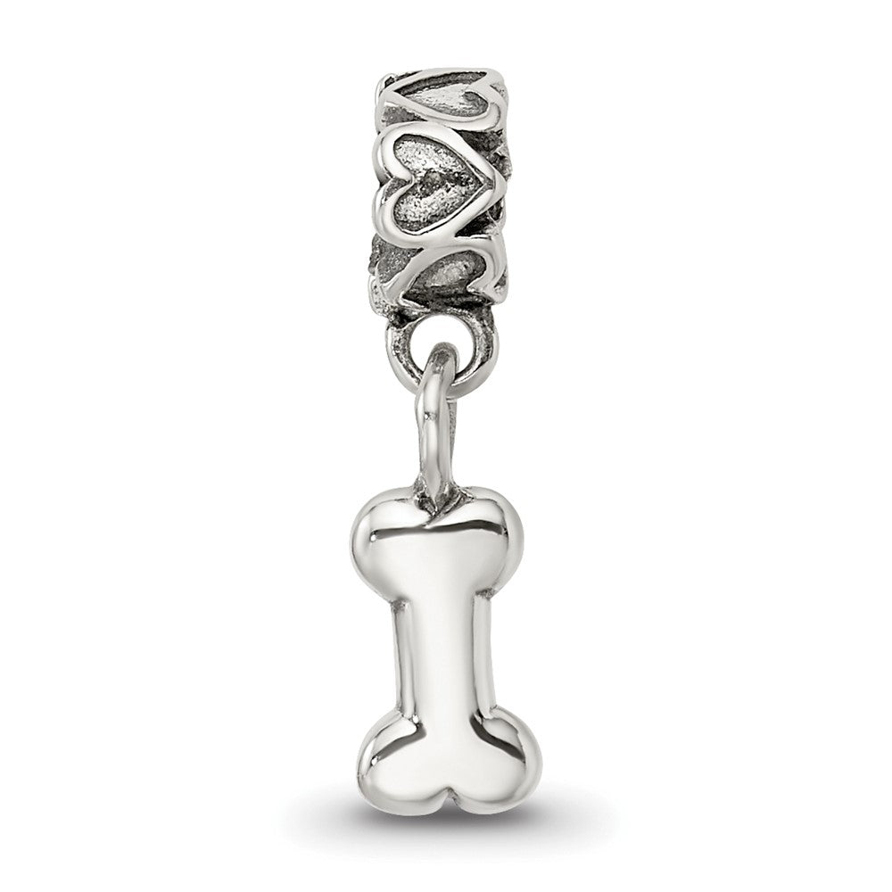 Kids Collection Sterling Silver Dog Bone Dangle Reflections Bead