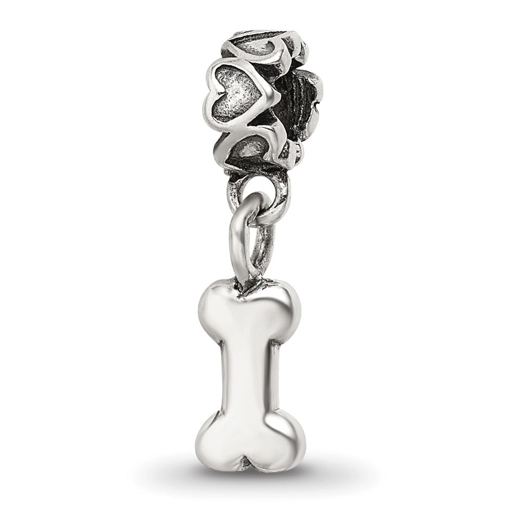 Kids Collection Sterling Silver Dog Bone Dangle Reflections Bead
