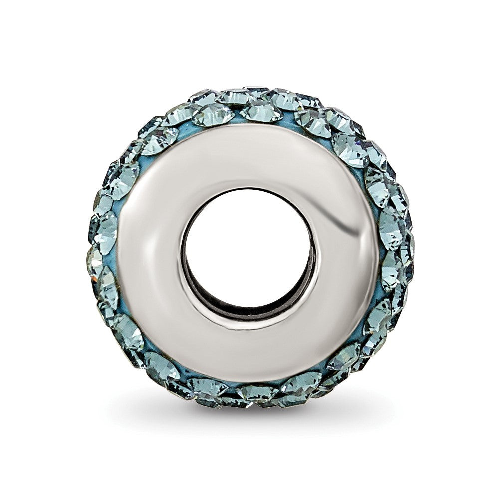 Sterling Silver Reflections December Full Blue Preciosa Crystal Bead