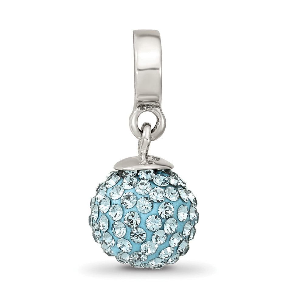 Sterling Silver Reflections Dec Preciosa Crystal Ball Dangle Bead