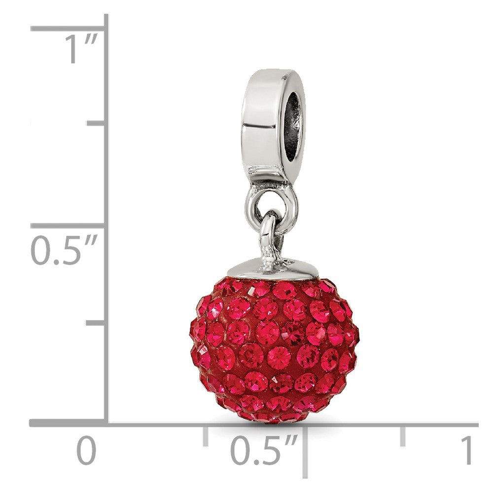 Sterling Silver Reflections July Preciosa Crystal Ball Dangle Bead