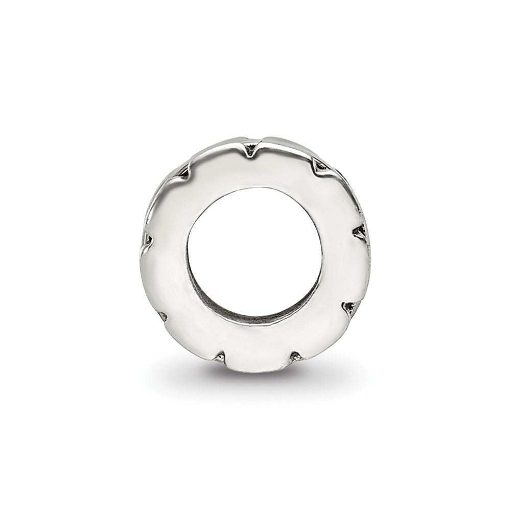 Sterling Silver Reflections Grooved Spacer Bead