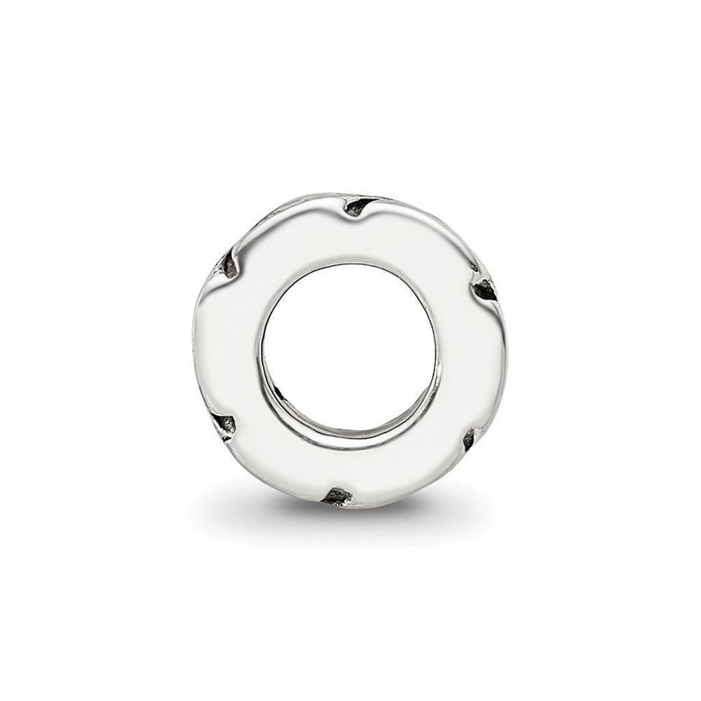 Sterling Silver Reflections Leaf Design Spacer Bead