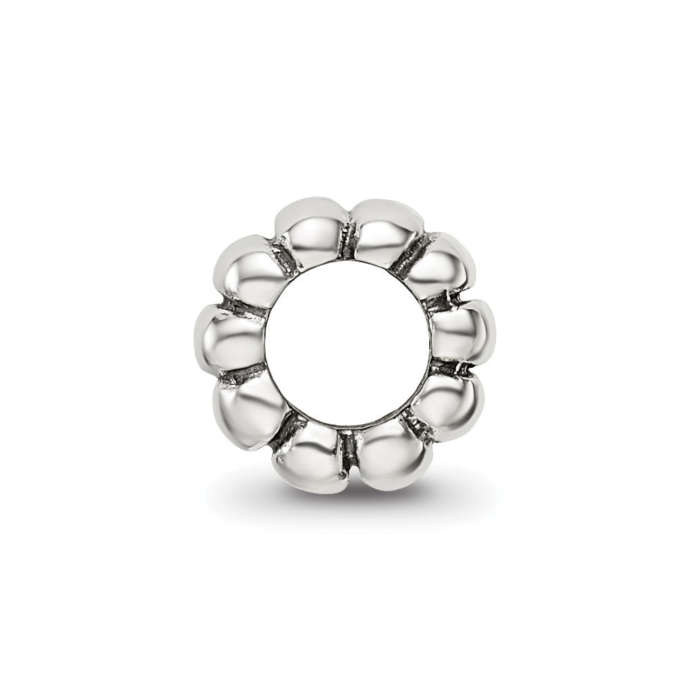 Sterling Silver Reflections Scalloped Spacer Bead