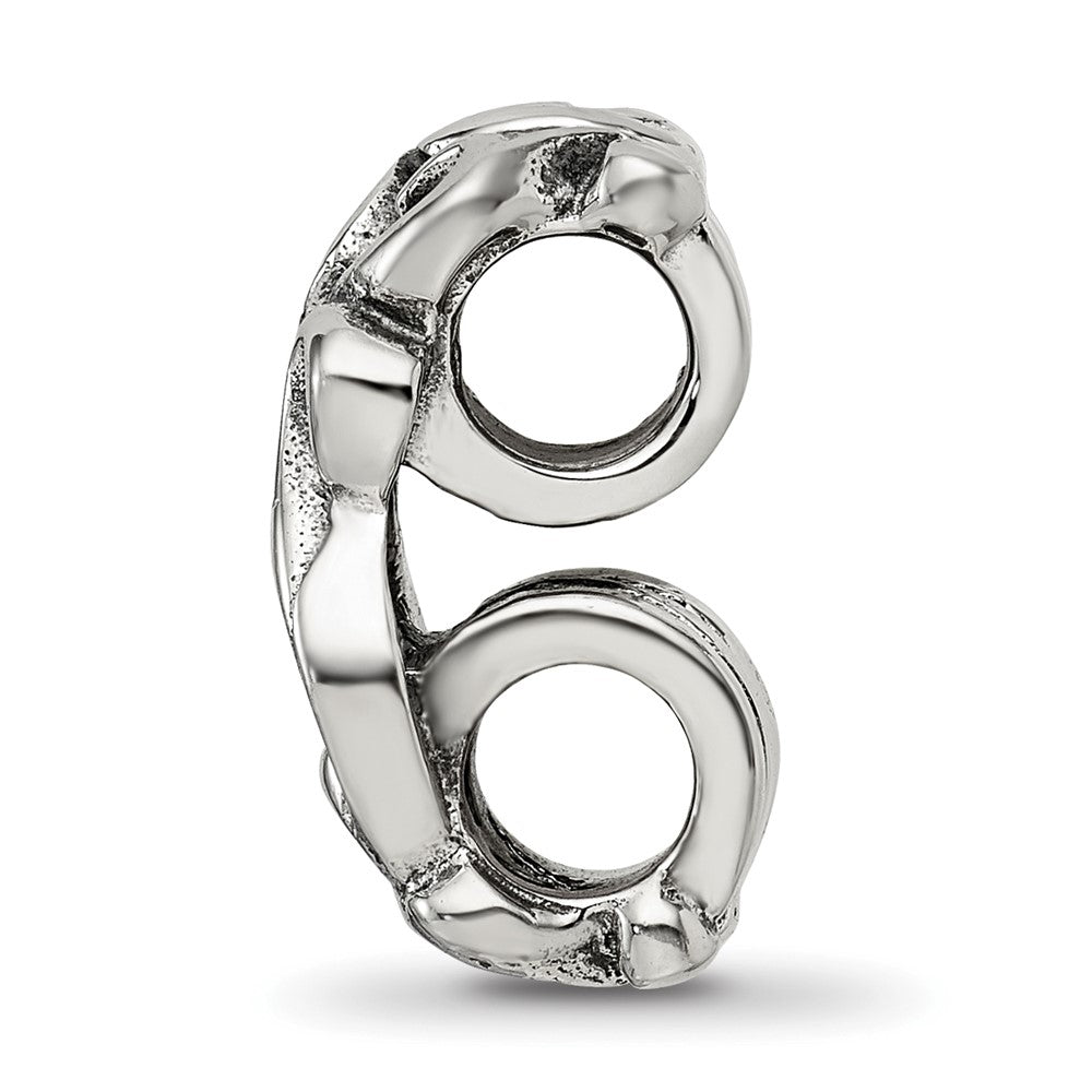 Sterling Silver Reflections Scroll Connector Bead