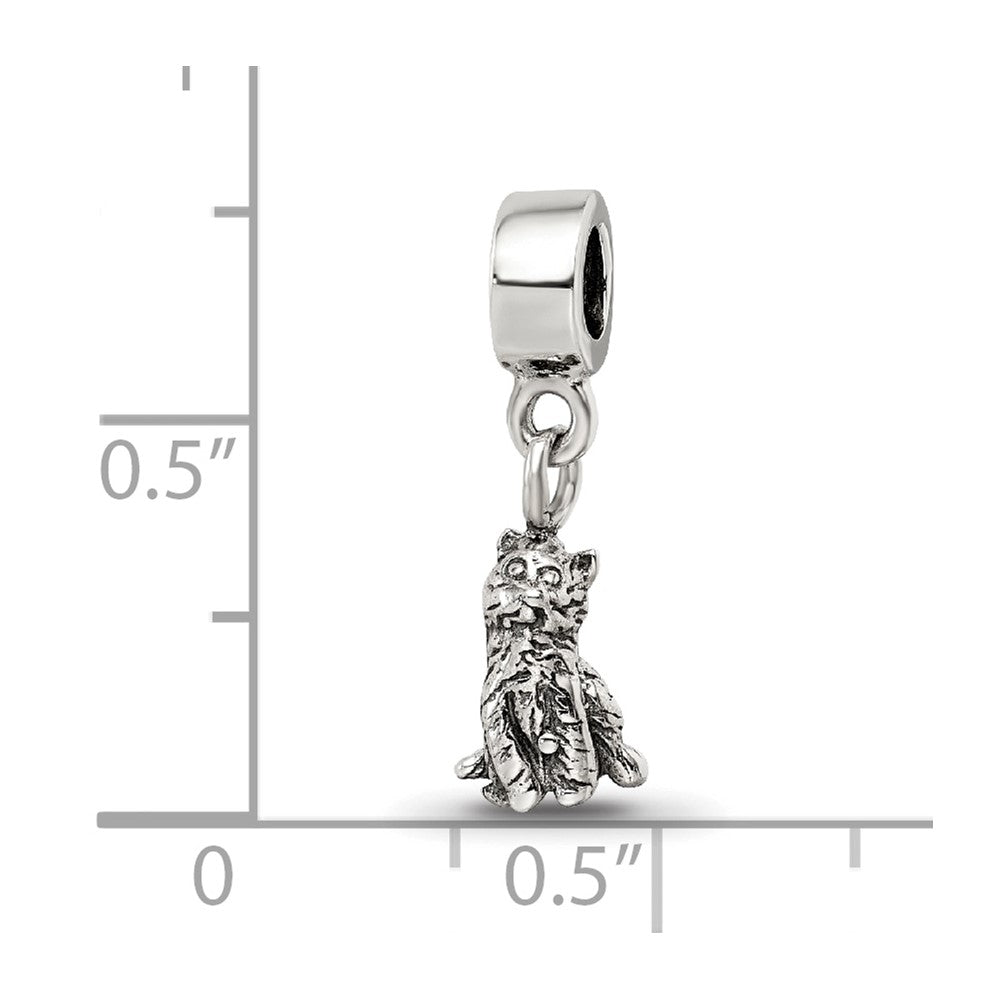 Kids Collection Sterling Silver Cat Dangle Reflections Bead