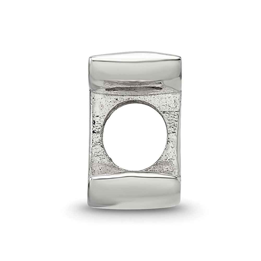 Sterling Silver Reflections Letter I Script Bead