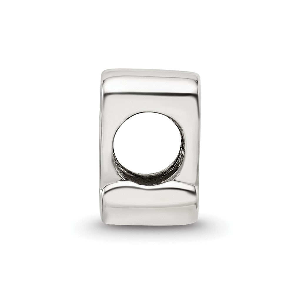 Sterling Silver Reflections Letter Q Script Bead