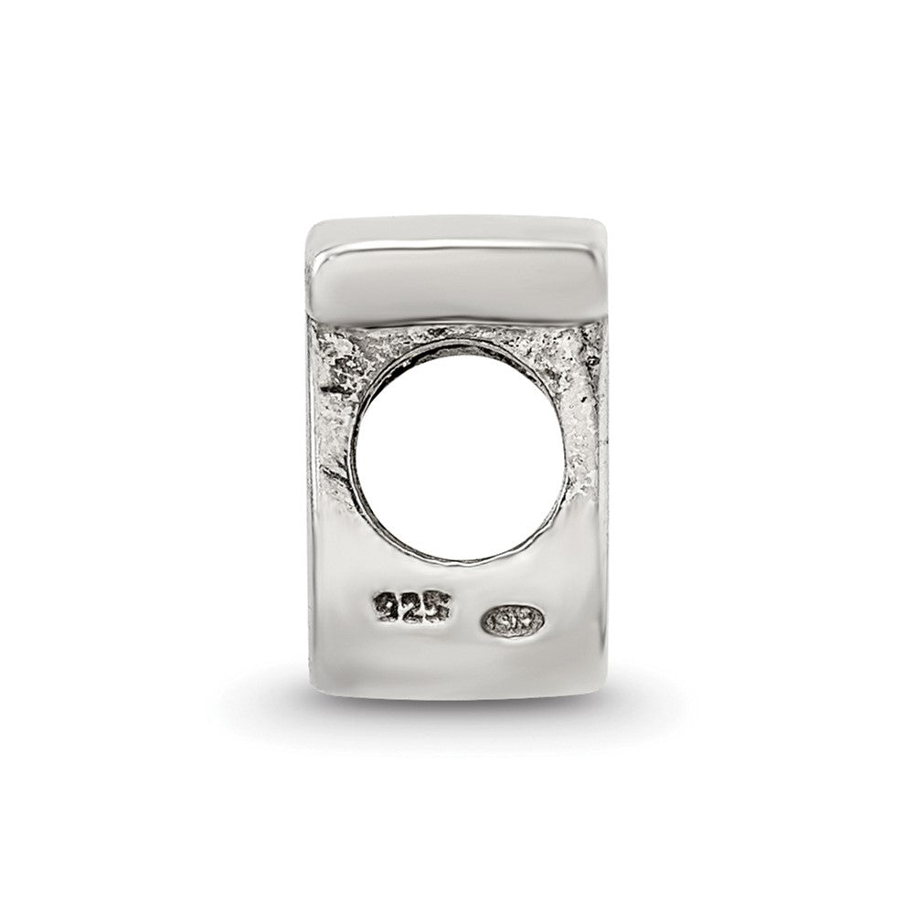 Sterling Silver Reflections Letter T Script Bead