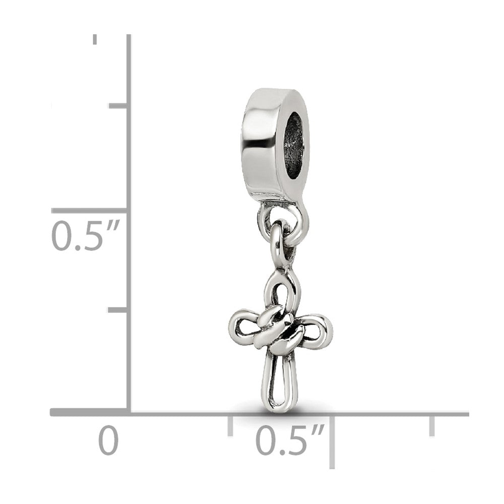 Sterling Silver Reflections Cross Dangle Bead