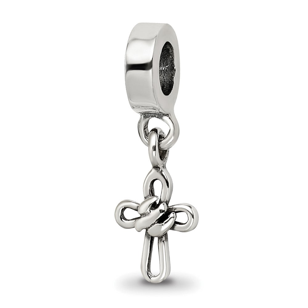 Sterling Silver Reflections Cross Dangle Bead