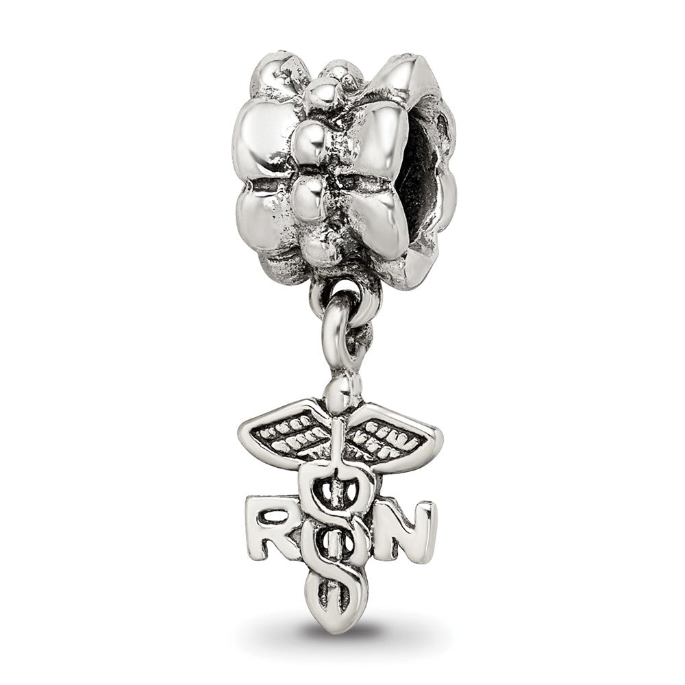 Sterling Silver Reflections Nurse Symbol Dangle Bead