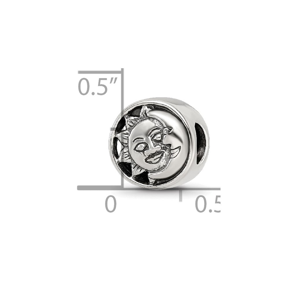 Sterling Silver Reflections Sun/Moon Bead