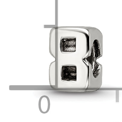 Sterling Silver Reflections Kids Number 8 Bead Size: 6.36MM X 5.45MM