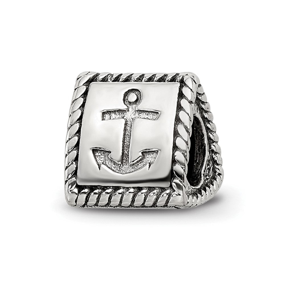 Sterling Silver Reflections Anchor, Cross, Heart Trilogy Three Sided Bead