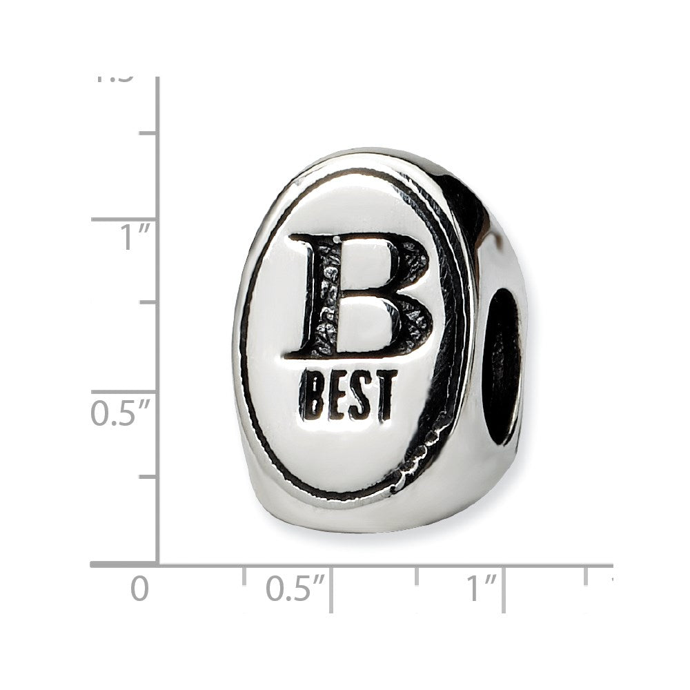 Sterling Silver Reflections Best Friend Trilogy Oval Bead