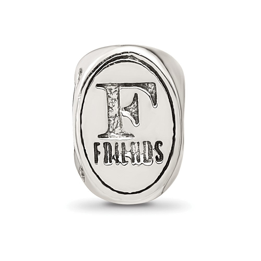 Sterling Silver Reflections Best Friend Trilogy Oval Bead