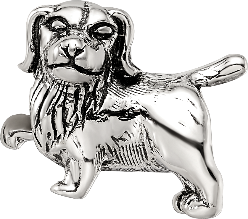 Sterling Silver Reflections Golden Retriever Bead Size: 10.91MM X 11.82MM
