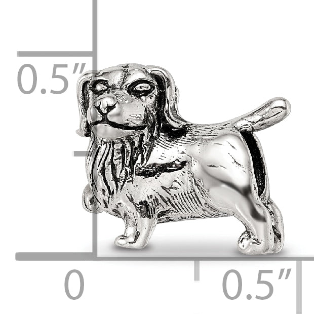 Sterling Silver Reflections Golden Retriever Bead Size: 10.91MM X 11.82MM