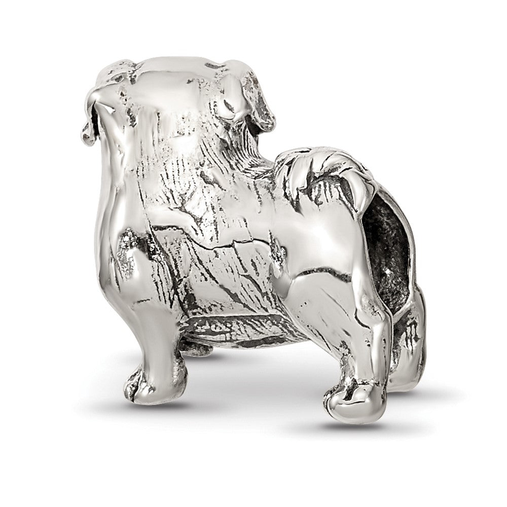 Sterling Silver Reflections Pug Bead