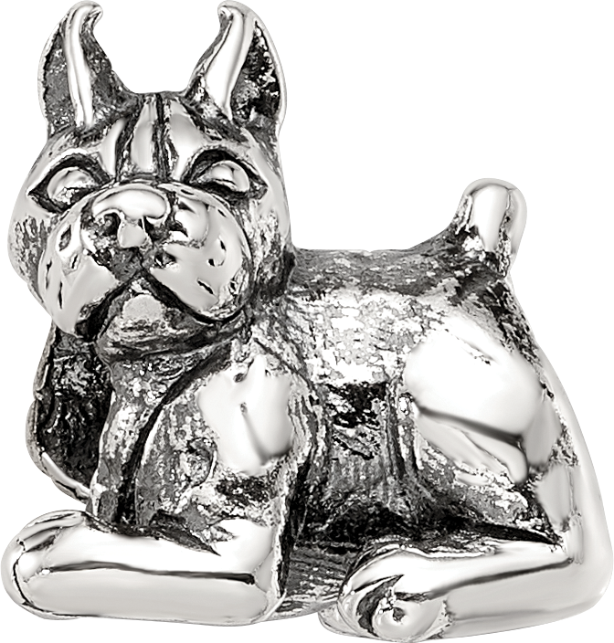 Sterling Silver Reflections Boxer Bead Size: 10.91MM X 10.91MM