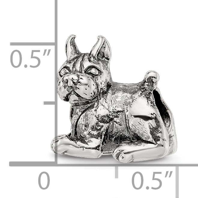 Sterling Silver Reflections Boxer Bead Size: 10.91MM X 10.91MM