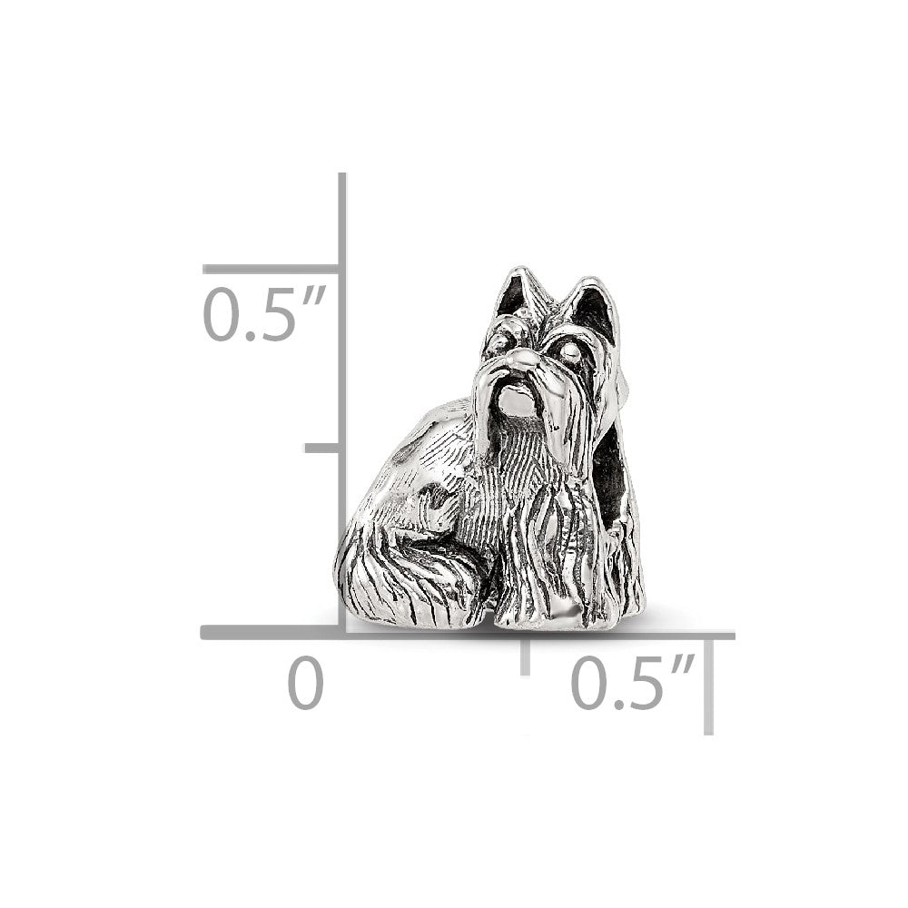 Sterling Silver Reflections Miniature Schnauzer Bead